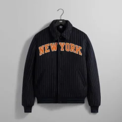 Kith For The New York Knicks Wool Collared Coaches Jacket