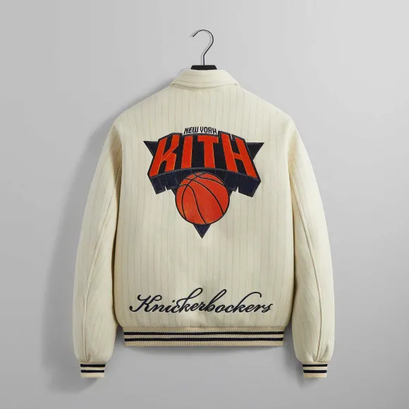 Kith For The New York Knicks Wool Collared Coaches Jacket