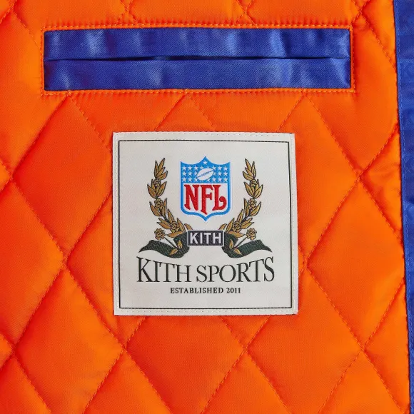 Kith For The Nfl: Broncos Satin Bomber Jacket