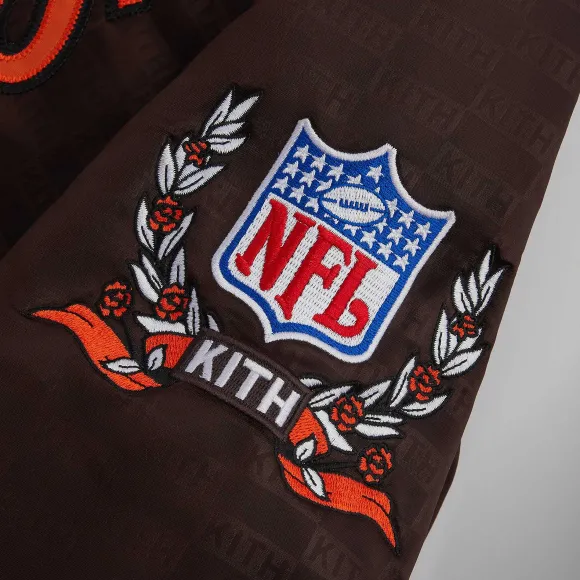 Kith For The Nfl: Browns Satin Bomber Jacket