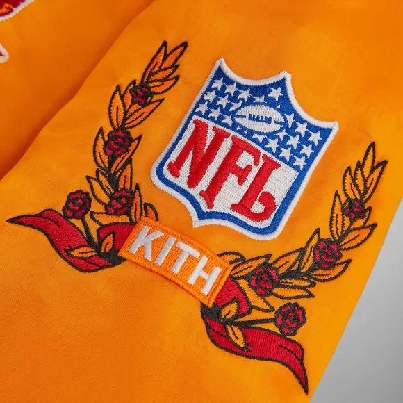 Kith For The Nfl: Buccaneers Satin Bomber Jacket