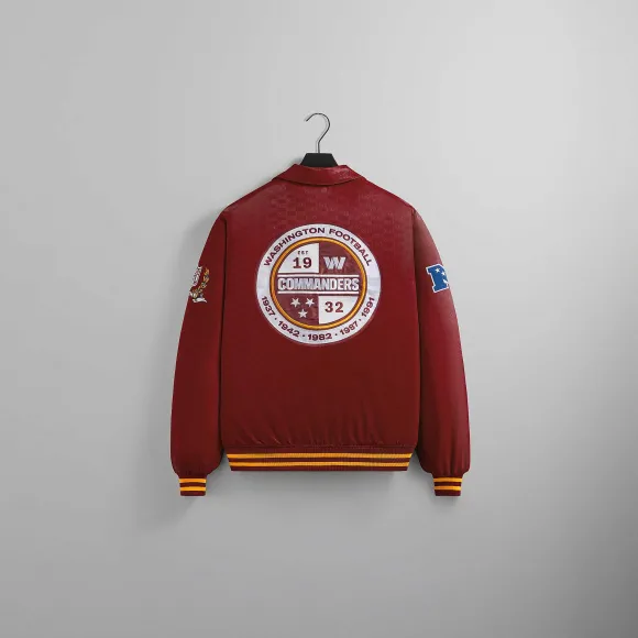 Kith For The Nfl: Commanders Satin Bomber Jacket