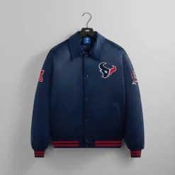 Kith For The Nfl: Texans Satin Bomber Jacket