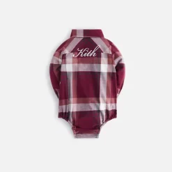 Kith Kids Baby Plaid Long Sleeves Shirt Onesie