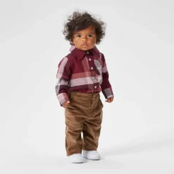 Kith Kids Baby Plaid Long Sleeves Shirt Onesie