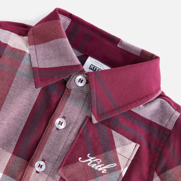 Kith Kids Baby Plaid Long Sleeves Shirt Onesie