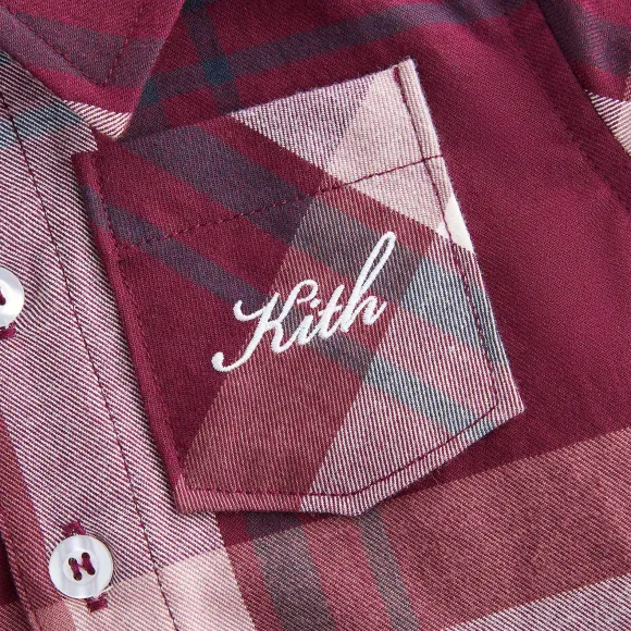 Kith Kids Baby Plaid Long Sleeves Shirt Onesie