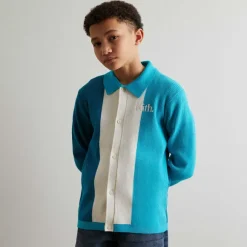 Kith Kids Color-Blocked Tilden Cardigan