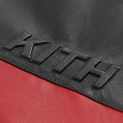 Kith Leather Curtis Panelled Short