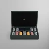 Kith Monogram Poker Set In Saffiano Leather