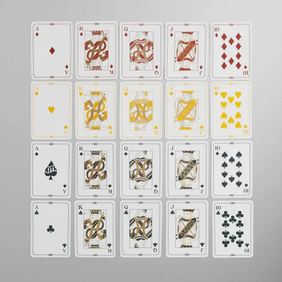 Kith Monogram Poker Set In Saffiano Leather