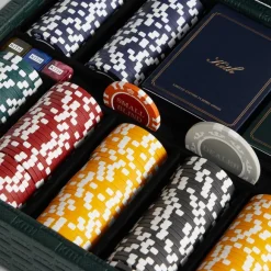 Kith Monogram Poker Set In Saffiano Leather