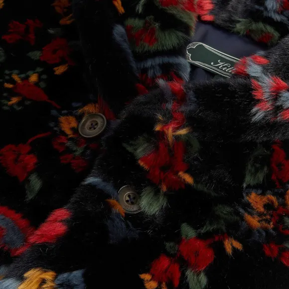 Kith Paisley Fur Short Becker Coat