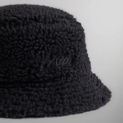 Kith Reversible Bucket Hat In Denim & Sherpa