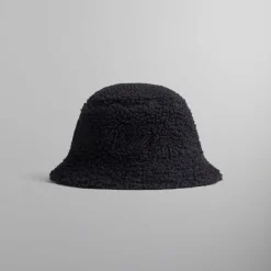 Kith Reversible Bucket Hat In Corduroy & Sherpa