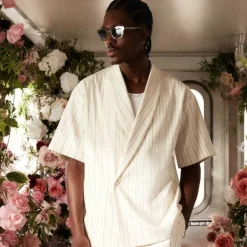 Kith Striped Twill Thompson Crossover Shirt