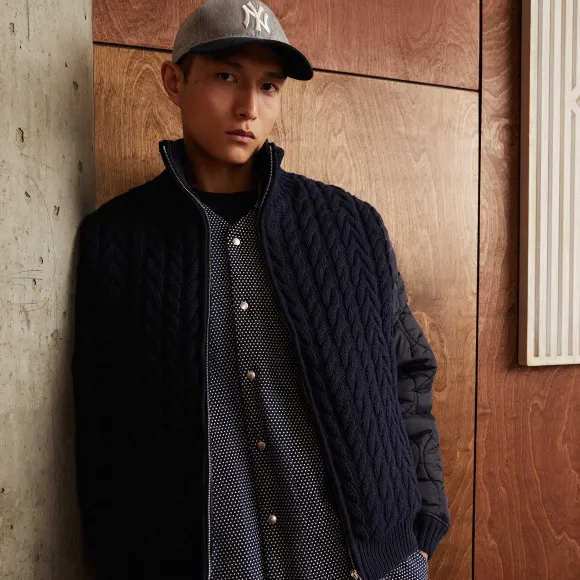 Kith Wallis Combo Knit Bomber Jacket