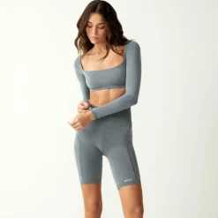 Kith Women Cadence Pointelle Long Sleeve Bra Top