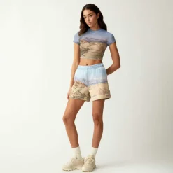 Kith Women Desert Landscape Mulberry Mesh Tee