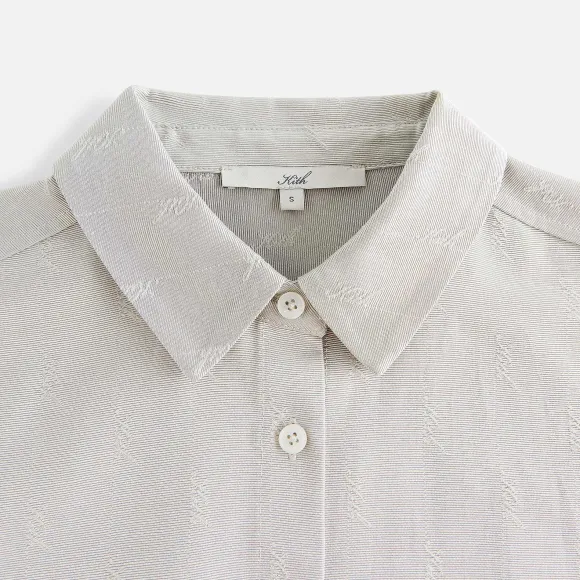 Kith Women Kylan Jacquard Faille Cropped Buttondown
