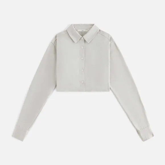 Kith Women Kylan Jacquard Faille Cropped Buttondown