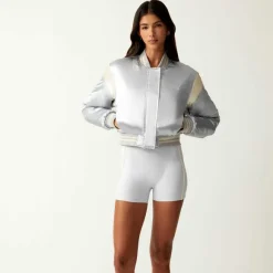 Kith Women Landry Cropped Varsity Bomber