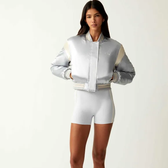 Kith Women Landry Cropped Varsity Bomber