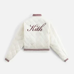 Kith Women Landry Ii Cropped Satin Bomber
