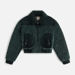 Kith Women Lennox Panelled Shearling Bomber