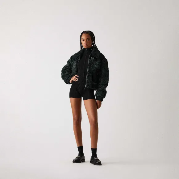 Kith Women Lennox Panelled Shearling Bomber