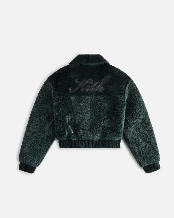 Kith Women Lennox Panelled Shearling Bomber