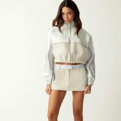 Kith Women Mei Leather Track Bomber