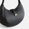 Kith Women Saffiano Saddle Bag In Kith Monogram