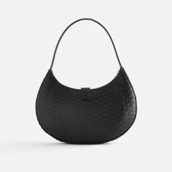Kith Women Saffiano Saddle Bag In Kith Monogram