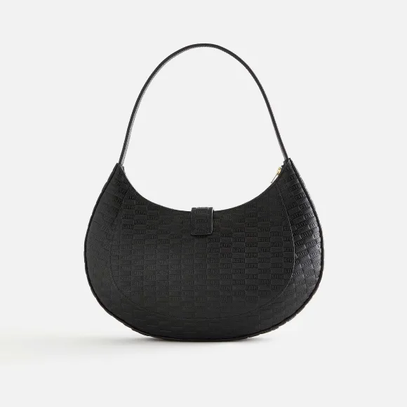 Kith Women Saffiano Saddle Bag In Kith Monogram