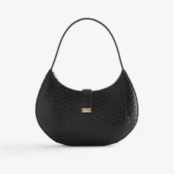 Kith Women Saffiano Saddle Bag In Kith Monogram