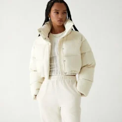 Kith Women Shae Cropped Denim Puffer