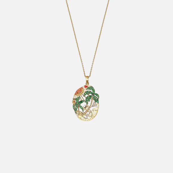 Lamour A La Page Palm Necklace