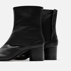 Maison Tabi Ankle Boots Black
