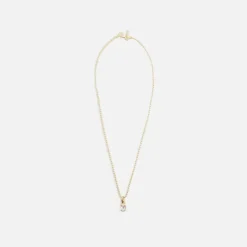 Mini Emblem Pendant 18K Plated