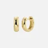 Mini Huggie Hoops 14K Gold