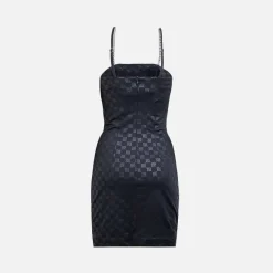 Monogram Spaghetti Mini Dress