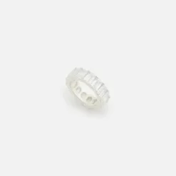 Octagon Eternity Ring Sterling