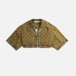 Paisley Cropped Shirt