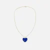 Pendentif Maxi Coeur Malachite Lapis Biface