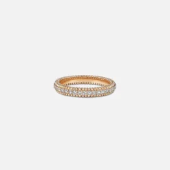 Perpes Ring With Pave Diamonds