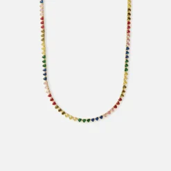 Rainbow Hearts Necklace