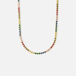 Rainbow Hearts Necklace