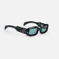 Runaway Marble Frame Seagreen Lens Silver Hardware