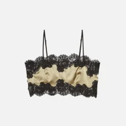 Silk And Lace Bandeau Top